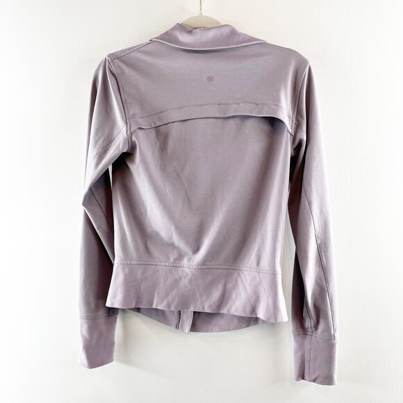 Lululemon Athletica Gather Up Ruched Full Zip Active Jacket Dusty Dawn Purple 6 - Picture 8 of 8
